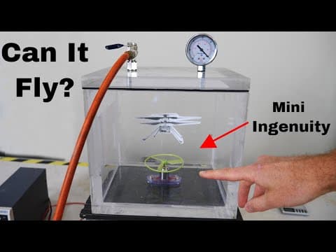 Trying To Fly At The Surface Pressure of Mars In a Vacuum Chamber