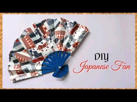 How to Make Japanese Fan - DIY Easy Japanese Hand Fan