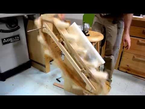 The Slinky Machine: A hand-cranked, wooden Slinky escalator