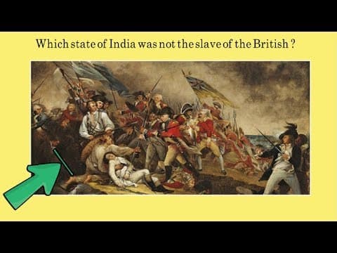 Which state is present in India that never became a slave of the British ?