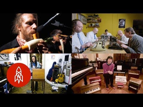 Found sounds making music with typewritersvegetables and toy pianos