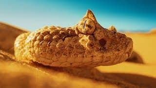 Sidewinder Rattlesnake Hunts Banded Gecko