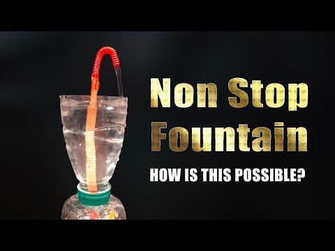 How to Make a Non-Stop Fountain | DIY Plastic Bottles without any motor & electricity.
