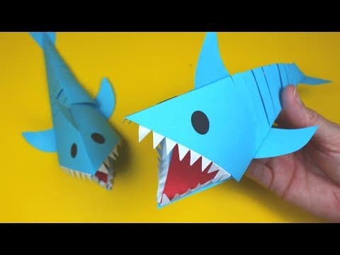 Moving Paper Shark | Paper Crafts for Kids