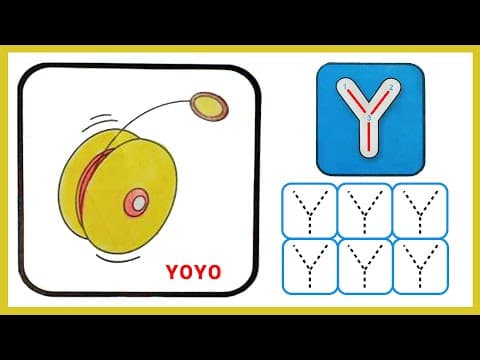 Tracing - tracing letter y - tracing letters for kids - practice writing letter y