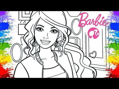 Disney princess coloring pages barbie - easy for kids art time - learning