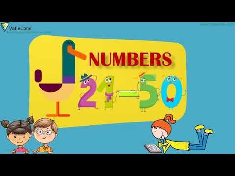 Learn Number Counting 21 to 50