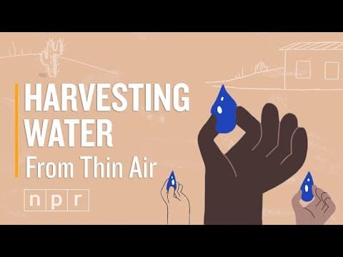 How are scientists harvesting water from thin air