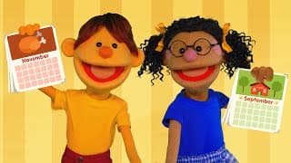 The Months Chant  featuring The Super Simple Puppets