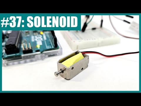 How to Use a Solenoid with Arduino (Lesson #37) - YouTube