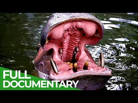 World's largest and heaviest land animals: hippos & rhinos-owner free documentary nature