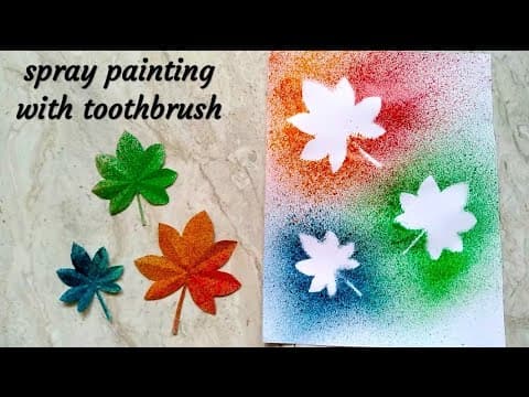 Spray painting with toothbrush easy - how to do spray painting with toothbrush