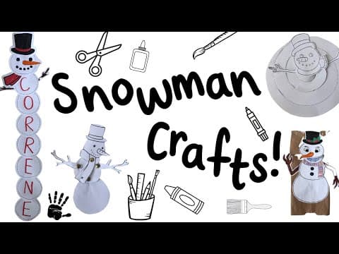 Snowman Crafts for Kids | Winter Activities | Elementary Students | Twinkl