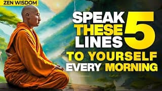 speak 5 lines to yourself every morning