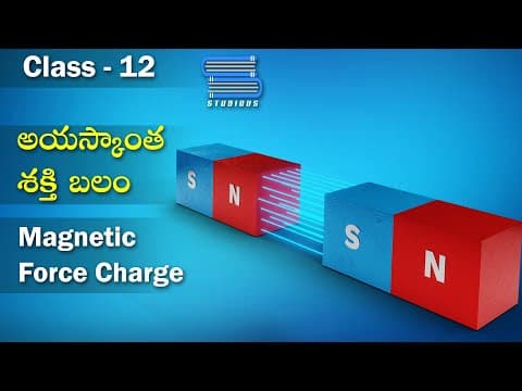 అయస్కాంత శక్తి బలం – Magnetic Force Charge | Moving charges & Magnetism