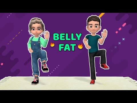 8 CARDIO & CORE EXERCISES FOR KIDS - BURN BELLY FAT