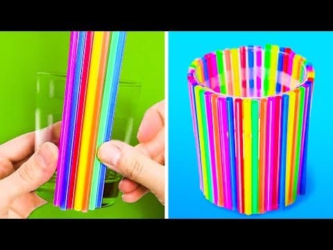 20 FUN HACKS AND CRAFTS WITH STRAWS