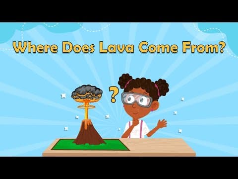 Where Does Lava Come From? - Fun Facts For Kids - Volcano Facts -Facts For Kids - Volcanoes for kids