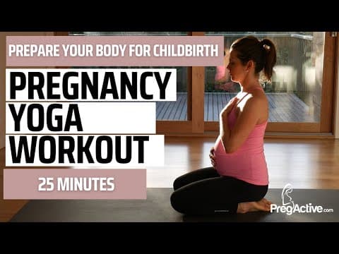 Pregnancy yoga for 2nd and 3rd trimester workout 3