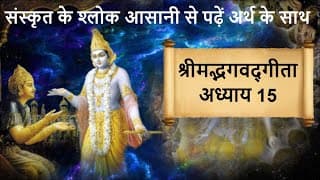 श्रीमद्भगवद्‌गीता: अध्याय 15 | Shrimad Bhagawad Geeta Shlok With Narration | Chapter 15 Easy To Read