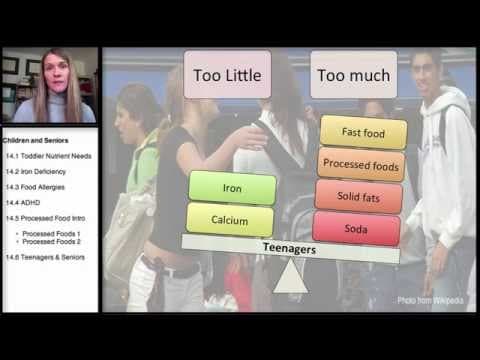 Nutrition During Childhood and The Older Years: Teenager and Seniors