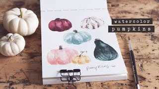 Learn to Paint Watercolor Pumpkins | Beginners Tutorial