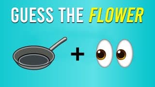 Can You Guess The FLOWER by Emoji? Flower Emoji Quiz
