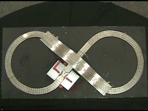 Superconducting Magnetic Levitation (MagLev) on a Magnetic Track - YouTube