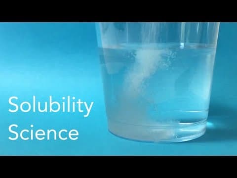 Solubility Science – STEM Activity - YouTube