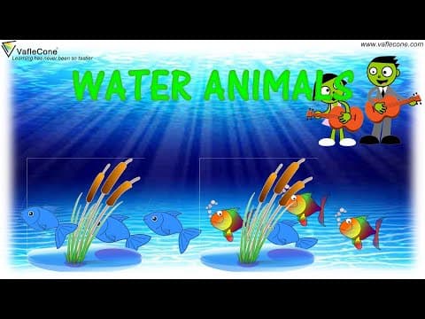water animals l Sea animals for kids l Aquatic animals