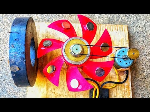 Electric Science Free Energy 100% Generator DC Motors Running By Magnet New Technology At Home