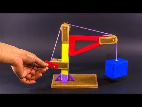 Simple Machine Projects | Pulley Working Model