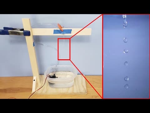 DIY Levitating Water Drop Fountain | Science Project - YouTube