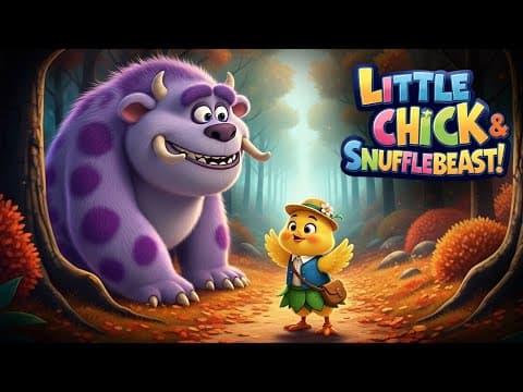 Cheeky the Brave Chick and the Snufflebeast 🐥😈 | English Moral Stories | Bedtime Stories
