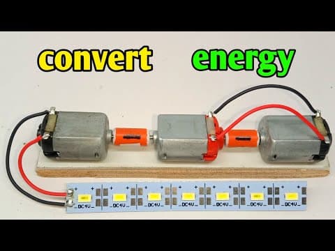 How to make free electricity with 3dc motors
