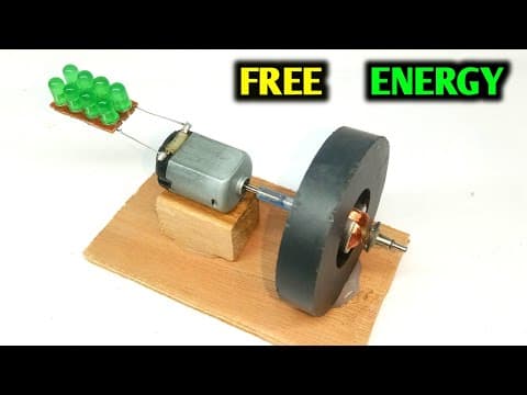 How to make a energy generator using dc motor and magnets