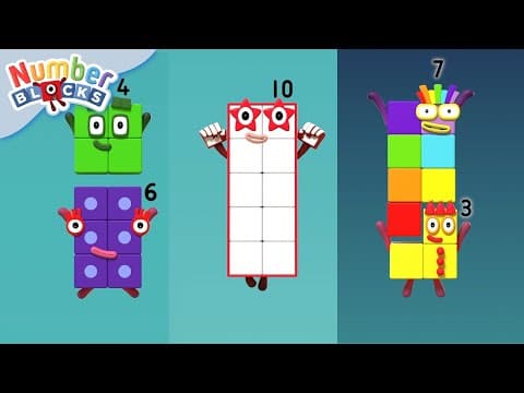 Learn to Count to 10 | First Grade Math made fun | Addition compilation