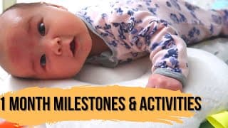 ONE MONTH BABY DEVELOPMENT MILESTONES | What A 1 Month Old Can Do And How You Can Measure Growth!