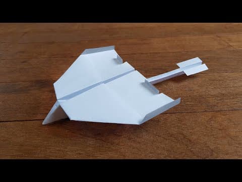 How to fold a paper airplane that flies far.