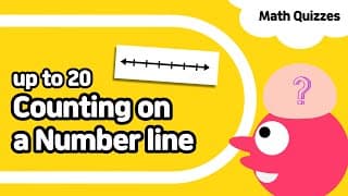 Counting up to Twenty | Number lines | Pre K And Kindergarten Math Quiz