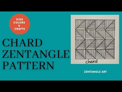 Chard zentangle pattern || Easy zentangle patterns for beginners || step by step zentangle pattern |