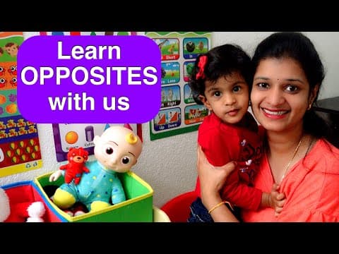 How to teach OPPOSITE WORDS to kids | Homeschooling a toddler | Telugu Vlogs From USA us