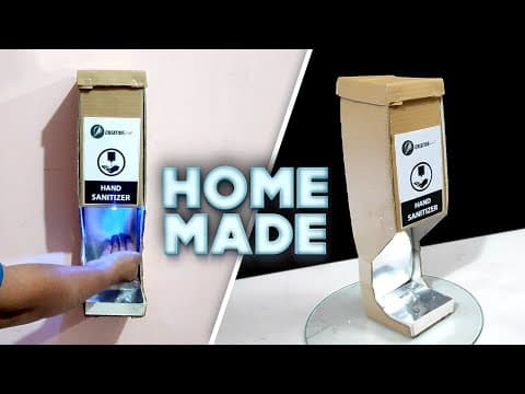 How to Make Automatic Hand Sanitizer Machine | DIY Cardboard | Home made
