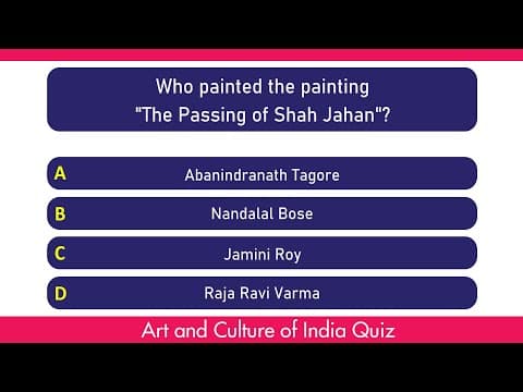 Art and Culture of India Quiz | 25 Important India General Knowledge Questions | MCQ