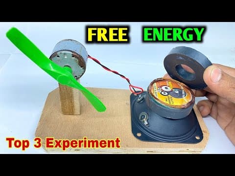 Amazing Experiment With Dc Motor And Magnet