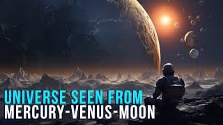 The Universe Seen From Mercury, Venus And Moon