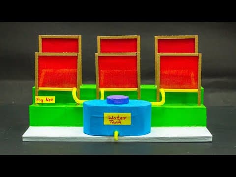 School Science Projects | Fog Net Water Harvesting Model