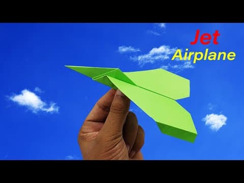 How To Make a Jet Paper Airplane That Fly Far