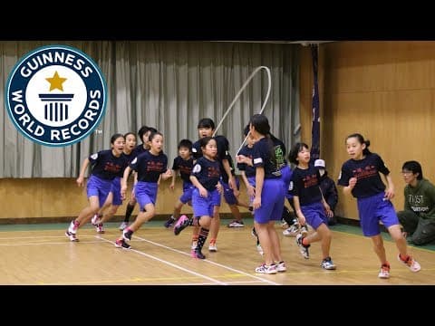 Incredible team skipping challenge - Guinness World Records