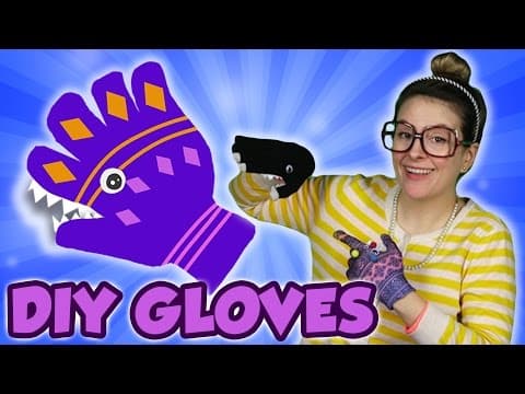 Snow Gloves DIY! - Snow DIY Part 1 | Arts and Crafts with Crafty Carol